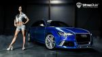 Audi RS6 Avant Joker Blue Chrome by WrapStyle 2014 года